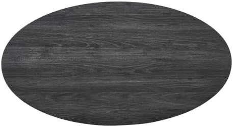 3-Piece Coffee Table Set, Space Saving Tables for Living Room | Modern Oval D...