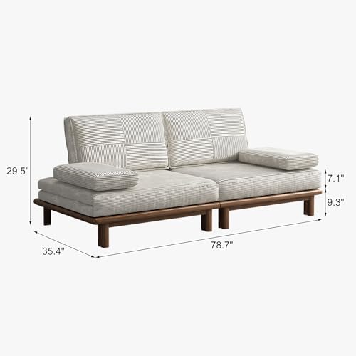 Lartis 78.7" Sofa Bed, Sleeper Pull Out Couch, Modern Couch Convertible ...