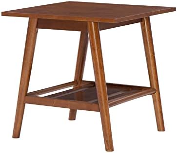 Linon Melissa Mid-Century Walnut End Table