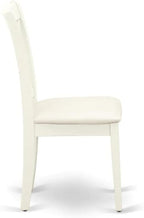East West Furniture DOCL7-LWH-C 7 Piece Kitchen Table & Chairs Set Consist of a Rectangle Dining Table with Butterfly Leaf and 6 Linen Fabric Dining Room Chairs, 42x78 Inch, Linen White