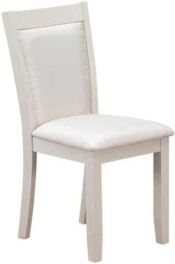 East West Furniture X077MZ001-5 5 Piece Dining Table Set Includes a Rectangle Dining Room Table with X-Legs and 4 Cream Linen Fabric Parsons Chairs, 40x72 Inch, Multi-Color