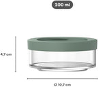 Mepal - Cereal cup compartment Ellipse - Cereal cup To Go - Space for snacks and toppings - Easy rotation opening - Dishwasher safe - 200 ml - Nordic blue