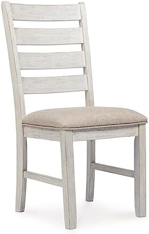 Signature Design by Ashley Skempton Farmhouse Dining Chairs Set of 2, White