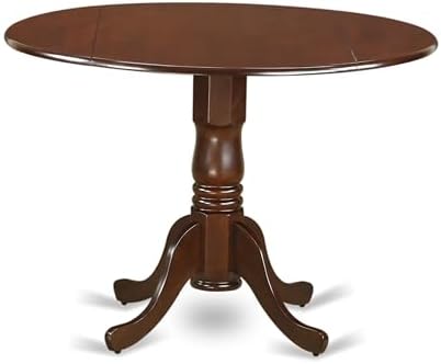East West Furniture DLDA5-MAH-C 5 Piece Kitchen Table Set for 4 Includes a Ro...