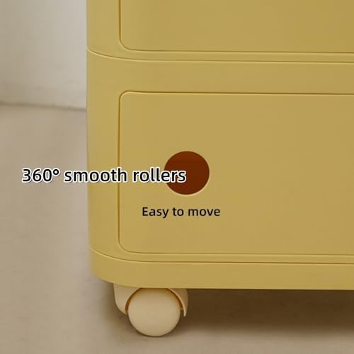 Square Night Stand with Magnetic Door, Plastic Stackable Small Storage Cabine...