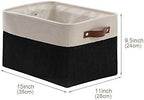 DECOMOMO Storage Baskets for Shelves - Fabric Storage Bins, Linen Closet Organizers and Storage (Mixed Neutral, Large - 3 Pack)