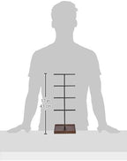 Amazon Basics Four-Tier Jewelry Tree Stand - Walnut/Black