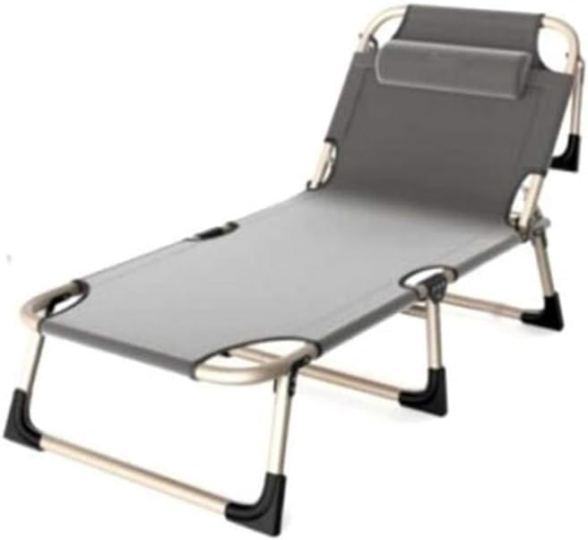 Sun Lounger Patio Lounge Chairs Breathable Folding Bed Lying Chair Balcony Beach Sun Lounger Noon Break(Style F)