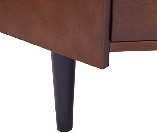 SEI FURNITURE Larson Corner Storage Bar Cabinet, brown.