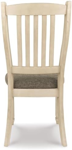 Signature Design by Ashley Bolanburg Upholstered Wood Dining Chairs, 2 Pack