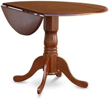 East West Furniture DLAV5-SBR-W 5 Piece Kitchen Table & Chairs Set Includ...