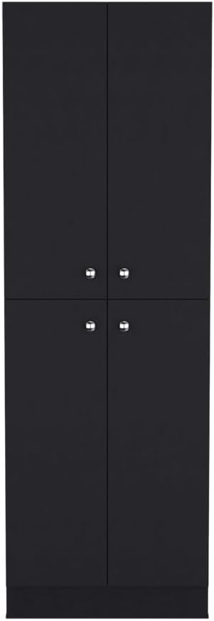 Mid-Century Retro Pantry Cabinet, Storage Cabinet for Kitchen Hallway Entrywa...