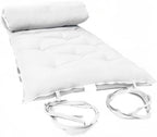 D&D Futon Furniture White Full Size Traditional Japanese Floor Futon Mattresses, Foldable Cushion Mats, Yoga, Meditaion 54" Wide X 80" Long