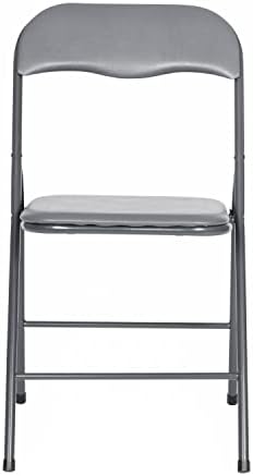Flash Furniture Madison 5-Piece Folding Card Table and Chair Set, Gray