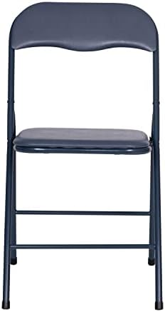 Flash Furniture Madison 5-Piece Folding Card Table and Chair Set, Navy