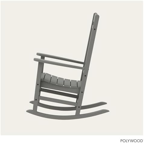 POLYWOOD Presidential Rocking Chair in Slate Grey