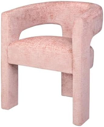 Jofran Gwen Jacquard Upholstered Accent Chair, Modern Luxury Plush Sculptural...