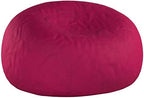 Chill Sack Bean Bag Chair: Giant 5' Memory Foam Furniture Bean Bag - Big Sofa with Soft Micro Fiber Cover - Pink