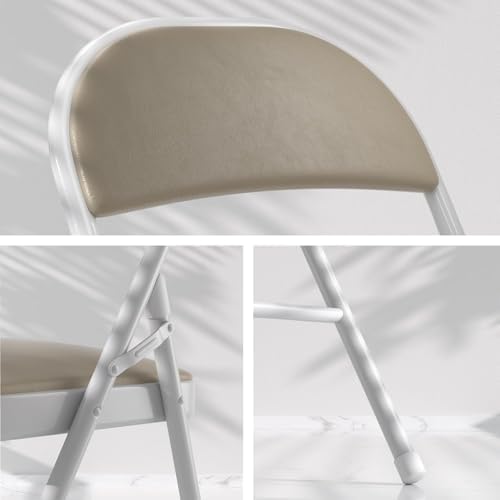 VECELO 5-Piece Folding Card Table Square and Chair Set with Collapsible Legs ...