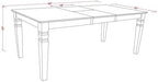 East West Furniture LGIP7-LWH-C 7 Piece Dinette Set Consist of a Rectangle Dining Room Table with Butterfly Leaf and 6 Linen Fabric Upholstered Dining Chairs, 42x84 Inch, Linen White