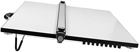 Pacific Arc Table Top Drawing Board with Parallel Bar, White, 24 inches by 36...