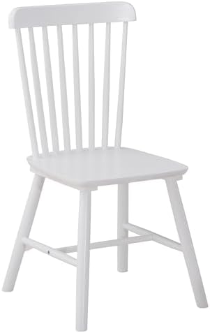 Dining Chairs Set of 6, Farmhouse Solid Wood Windsor Kitchen Chairs Set with ...