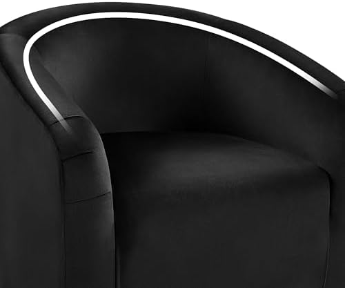 Yaheetech Compact Velvet Accent Chairs Set of 2 for Small Spaces, Black | Com...