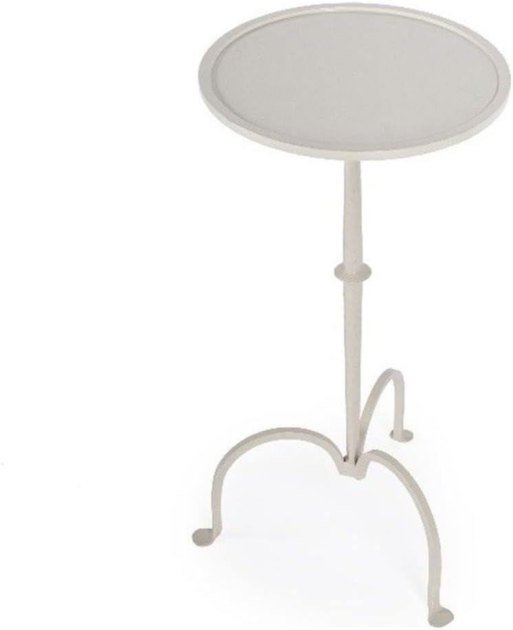 Butler Founders White Iron Pedestal Table