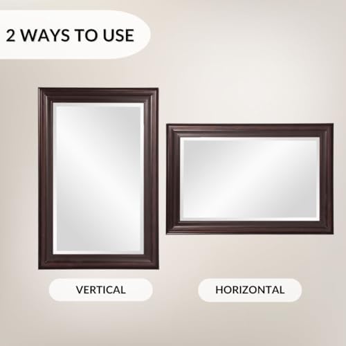 Howard Elliott Collection George Rectangular Oil Rubbed Bronze Wall Mirror, R...
