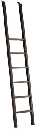 Starlight Toulouse Metal Rolling Ladder, 90" H, 8-Foot Tall Bookcase Companion, Finished on All Sides, Durable Construction, Black