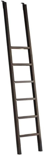 Starlight Toulouse Metal Rolling Ladder, 90" H, 8-Foot Tall Bookcase Companion, Finished on All Sides, Durable Construction, Black