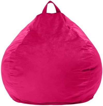 fond + found Small Bean Bag Chairs 2FT Comfy BeanBag Chair Velvet Fabric | Me...