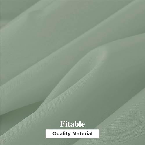 Fitable 6 Pack Sage Green Round Tablecloths - 120 Inches in Diameter | Wrinkle & Stain Resistant, Washable Polyester Fabric, For Wedding Party Banquet Formal Events Fall Thanksgiving Harvest