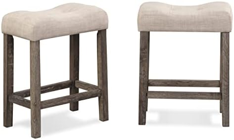 Sora Wood 3-Piece Counter Height Dining Set, Taupe