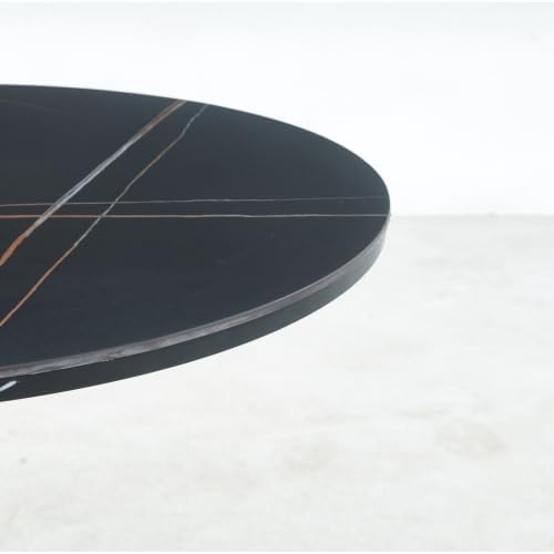 Mid Century Dining Table & Small Kitchen Table | Golden and Black Tulip T...
