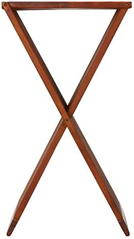 Bare Decor Taj Folding Plantstand End Table in Solid Teak Wood, 28" High