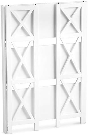 Casual Home Montego 3-Shelf White fold bookcase, 27.5" Wide