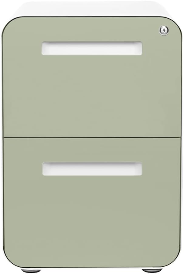 Laura Davidson Furniture Stockpile 2 Drawer Mobile File Cabinet with Lock - U...