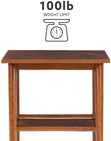 Linon Melissa Mid-Century Walnut End Table