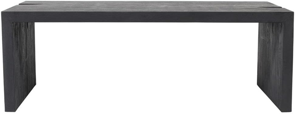 Pemberly Row 3-Piece Cocktail Table Set, Reclaimed Solid Wood, Ebony Gray Fin...