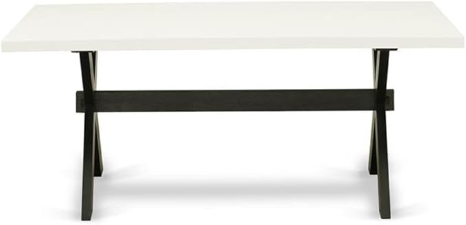 East West Furniture XT627 X-Style Kitchen Dining Table - a Rectangle Wooden T...