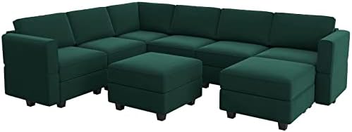 Belffin Modular Sectional Sofa with Storage Seat Oversized U Shaped Couch wit...