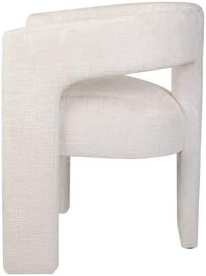 Jofran Gwen Jacquard Upholstered Accent Chair, Modern Luxury Plush Sculptural...