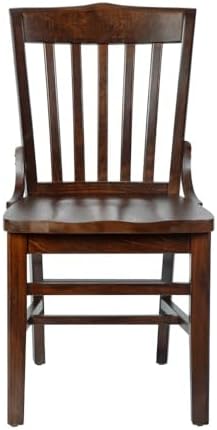 Flash Furniture Hercules Wood School House Back Restaurant Chair, Walnut