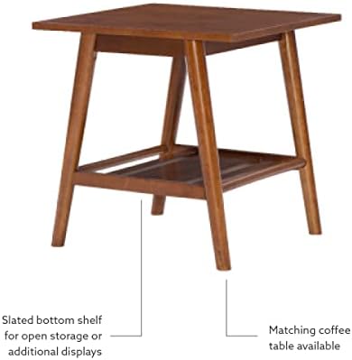Linon Melissa Mid-Century Walnut End Table