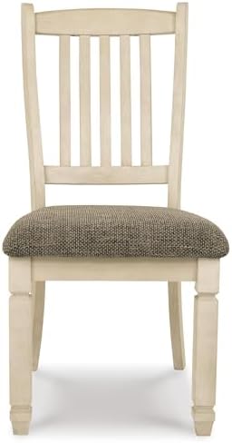 Signature Design by Ashley Bolanburg Upholstered Wood Dining Chairs, 2 Pack