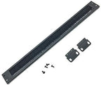 Jingchengmei 1U Disassembled Rack Mount Cable Management Panel with Brush for Cable Entry for 19-Inch Rack or Cabinet Black (BF01UAB2)