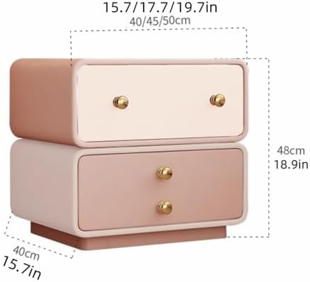 Bedside Table, Rotatable Night Stand, Large Capacity Side Table for Bedroom, ...