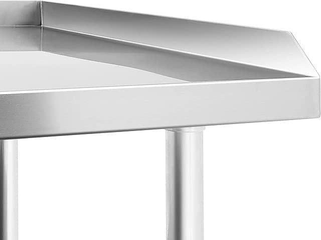 AmGood Commercial Work Table with Backsplash and Sidesplashes | Height: 35" | Stainless Steel Prep Table for Kitchen, Restaurant, Garage, Laundry | NSF (60" Long x 30" Deep)