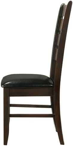 Coaster Dalila Faux Leather Dining Side Chair Set of 2, Cappuccino 102722
